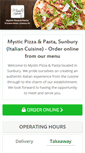 Mobile Screenshot of mysticpizza.com.au